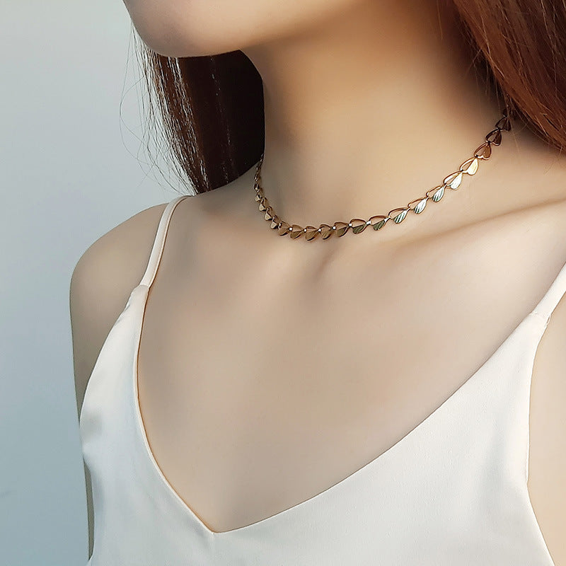 Heart Leaves Chain Bracelet, Set