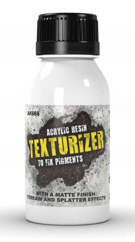 AK Interactive Acrylic Resin Texturizer to fix Pigments