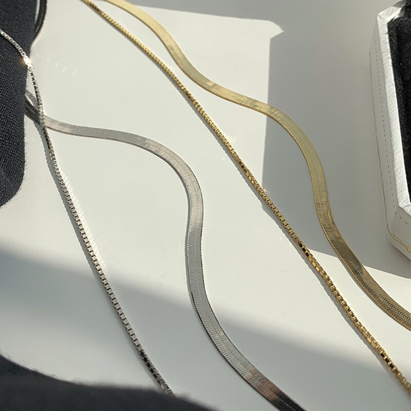 Double Layer Snake Bone Necklace