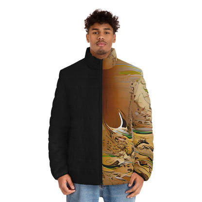 Half Black Half Gāolàng - Mens Puffer Jacket