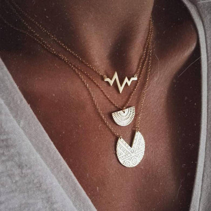 Boho Geometric Multi-Layer Necklace