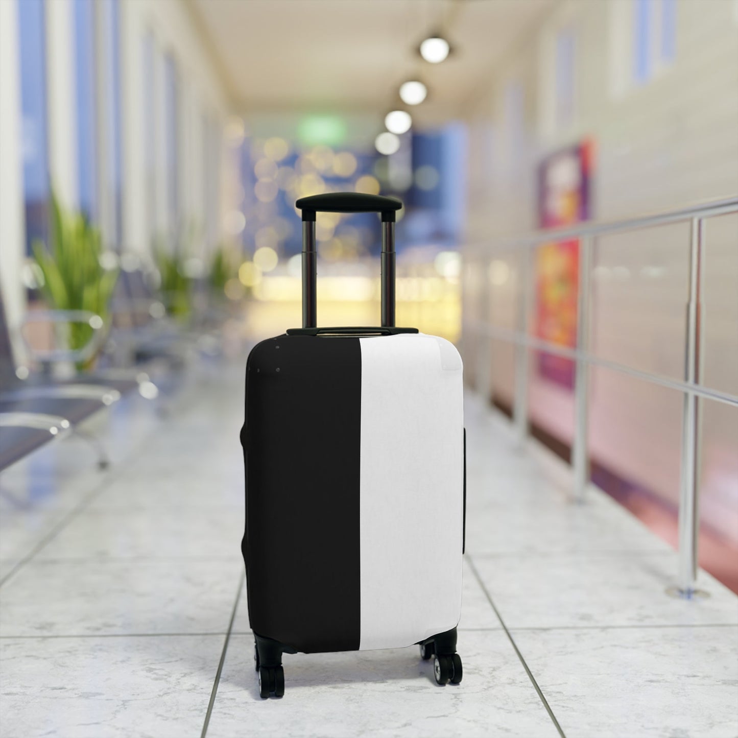 Half Black Half White – Protective Suitcase Cover