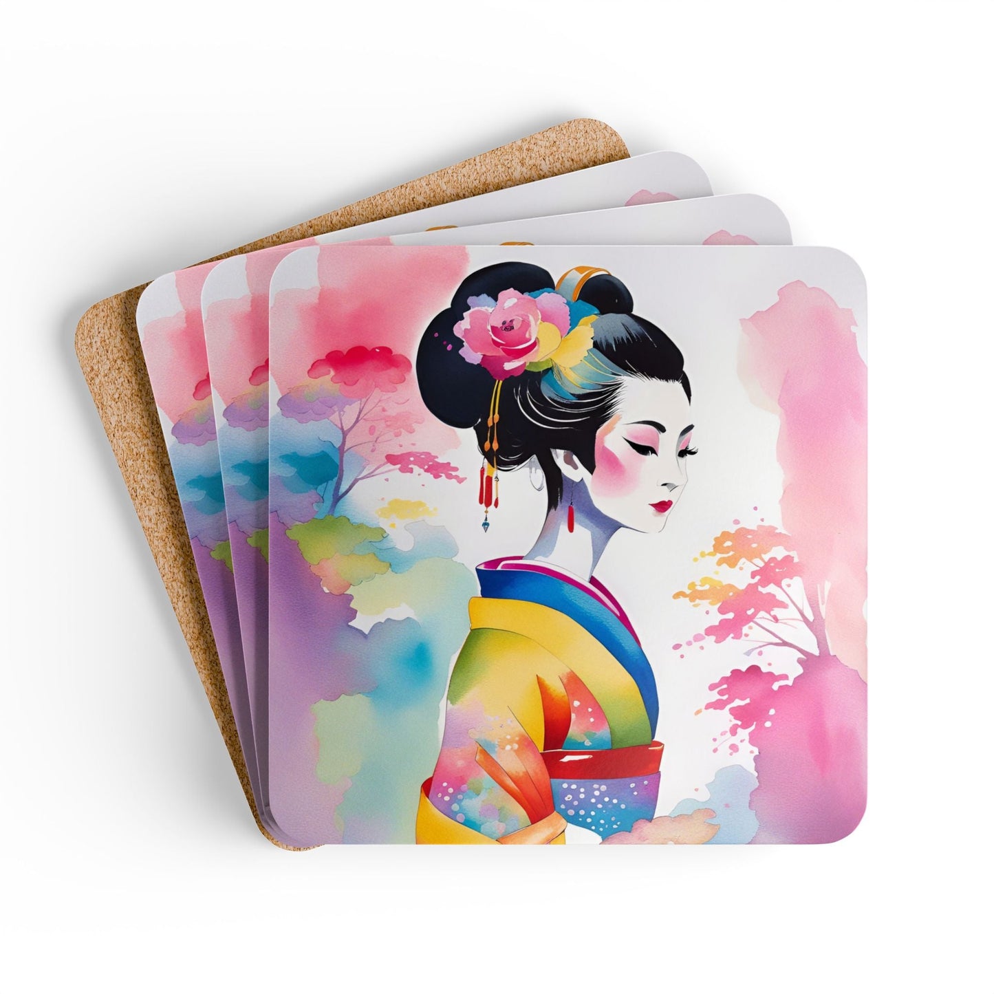 Geisha Girl - Coaster Set - iSAW Company