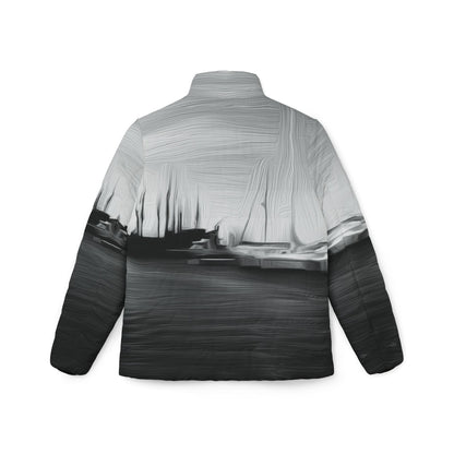 The Sleeping Yachts (at Night) - Womens Puffer Jacket