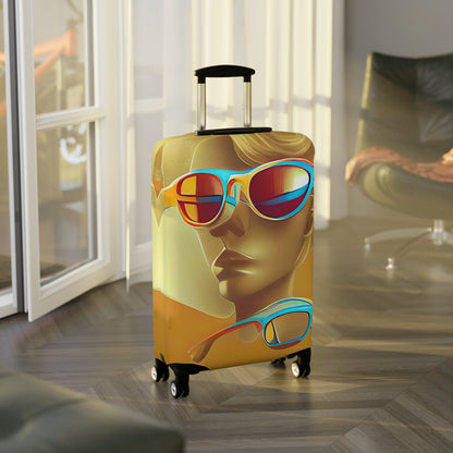 Retro Cool Orange – Protective Suitcase Cover