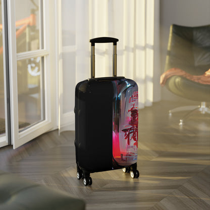 Half Black Half Báijiǔ – Protective Suitcase Cover