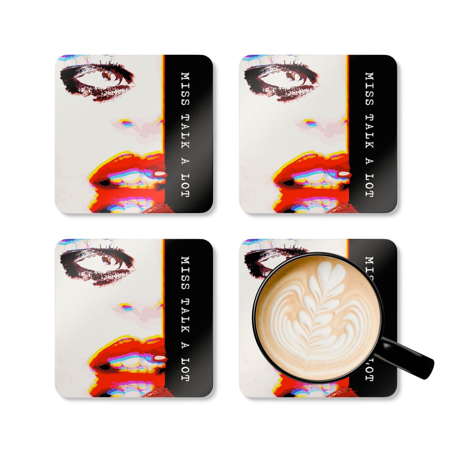 Miss Talk A Lot - Coaster Set - iSAW Company