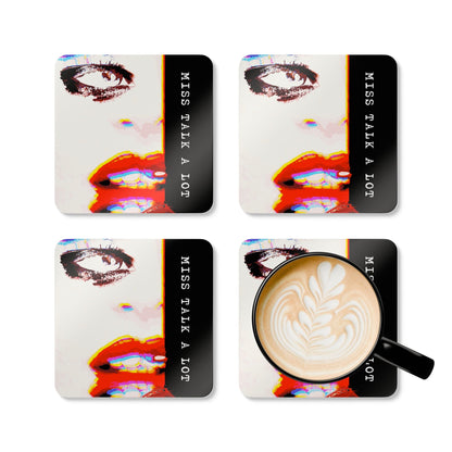 Miss Talk A Lot - Coaster Set - iSAW Company