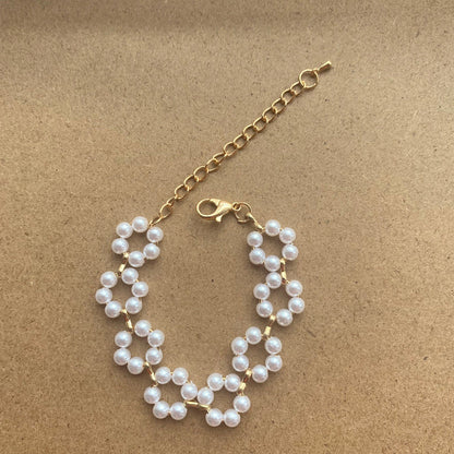 Pearl Necklace and Bracelet