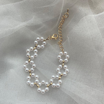 Pearl Necklace and Bracelet