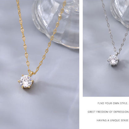 Zircon Pendant Necklace