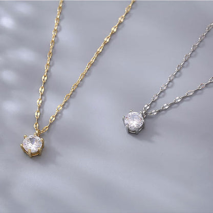 Zircon Pendant Necklace