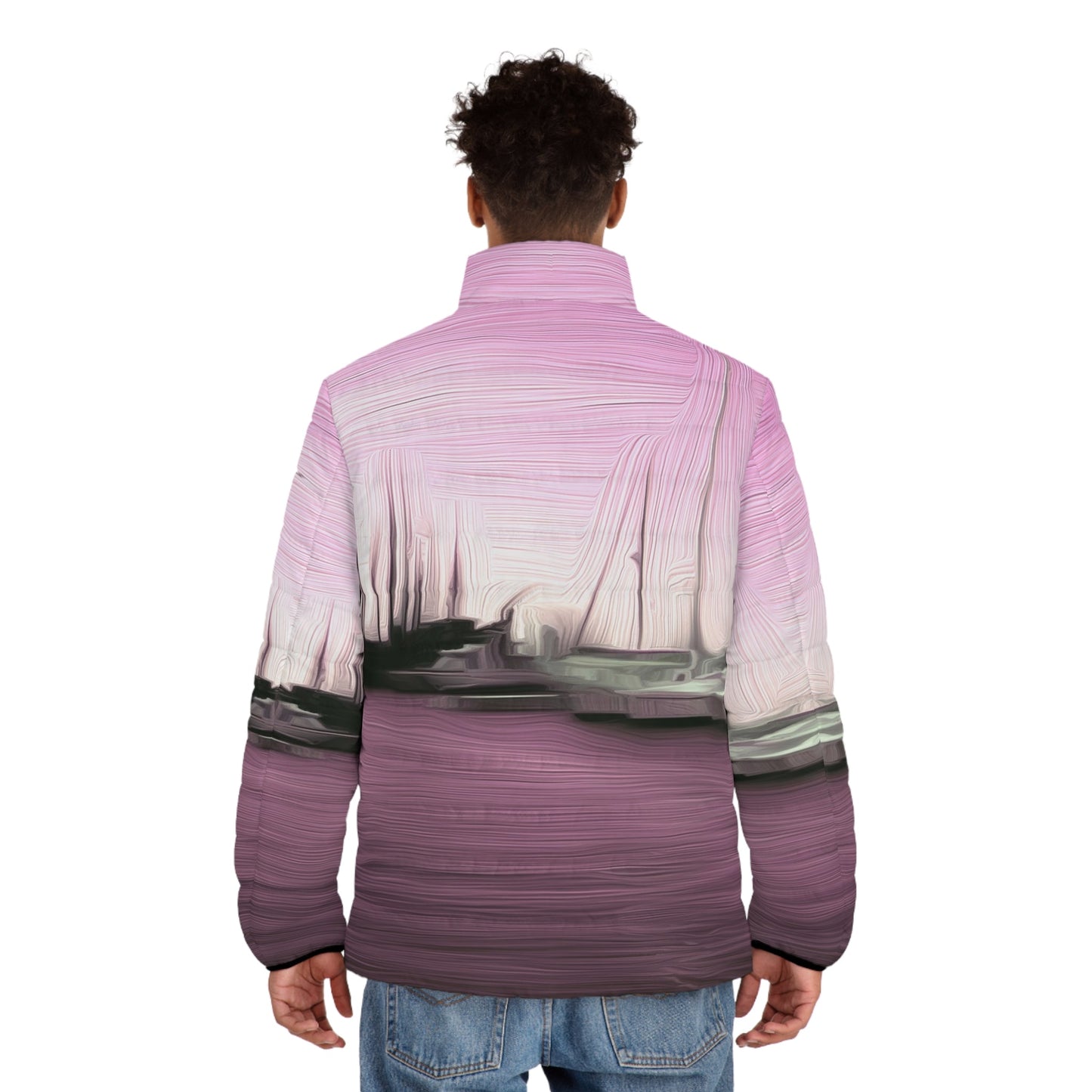 The Sleeping Yachts (at Evening) - Mens Puffer Jacket