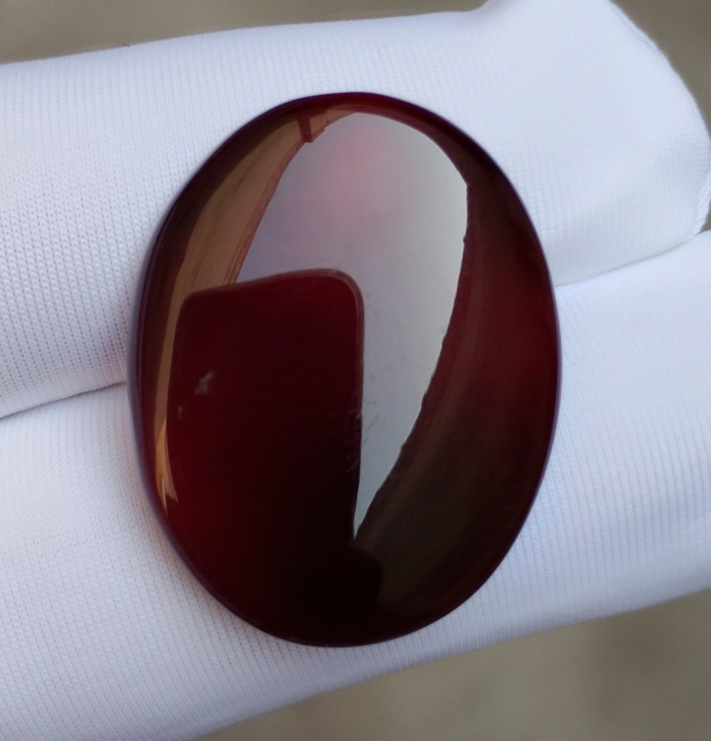 Natural Jaza Mushki Aqeeq from Yaman - black Carnelian Cabochon Yamani - 24 ct