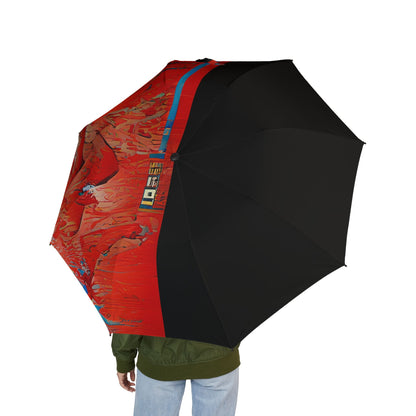 Half Black Half Hónghǎi - Windproof Umbrella