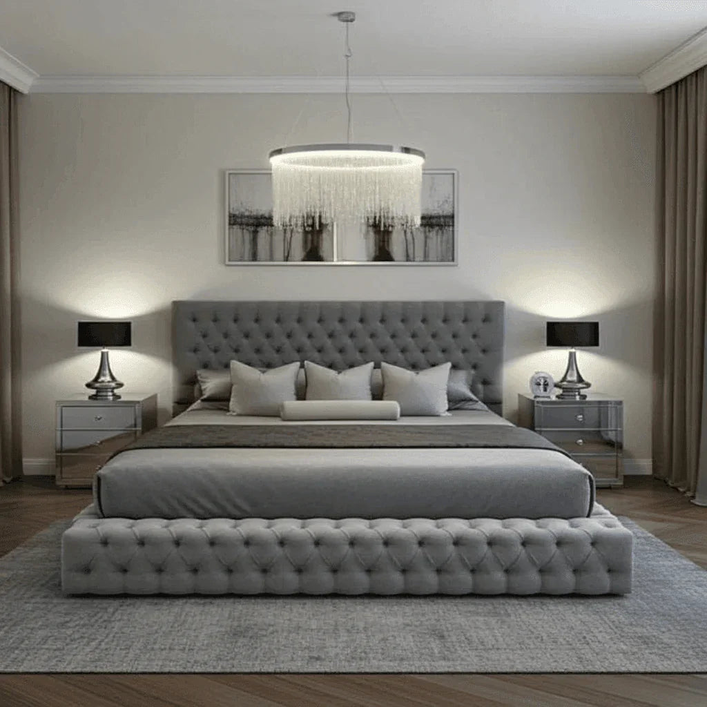Upfront Ambassador Bed Frame – Luxury Upholstered Bed with Storage Options