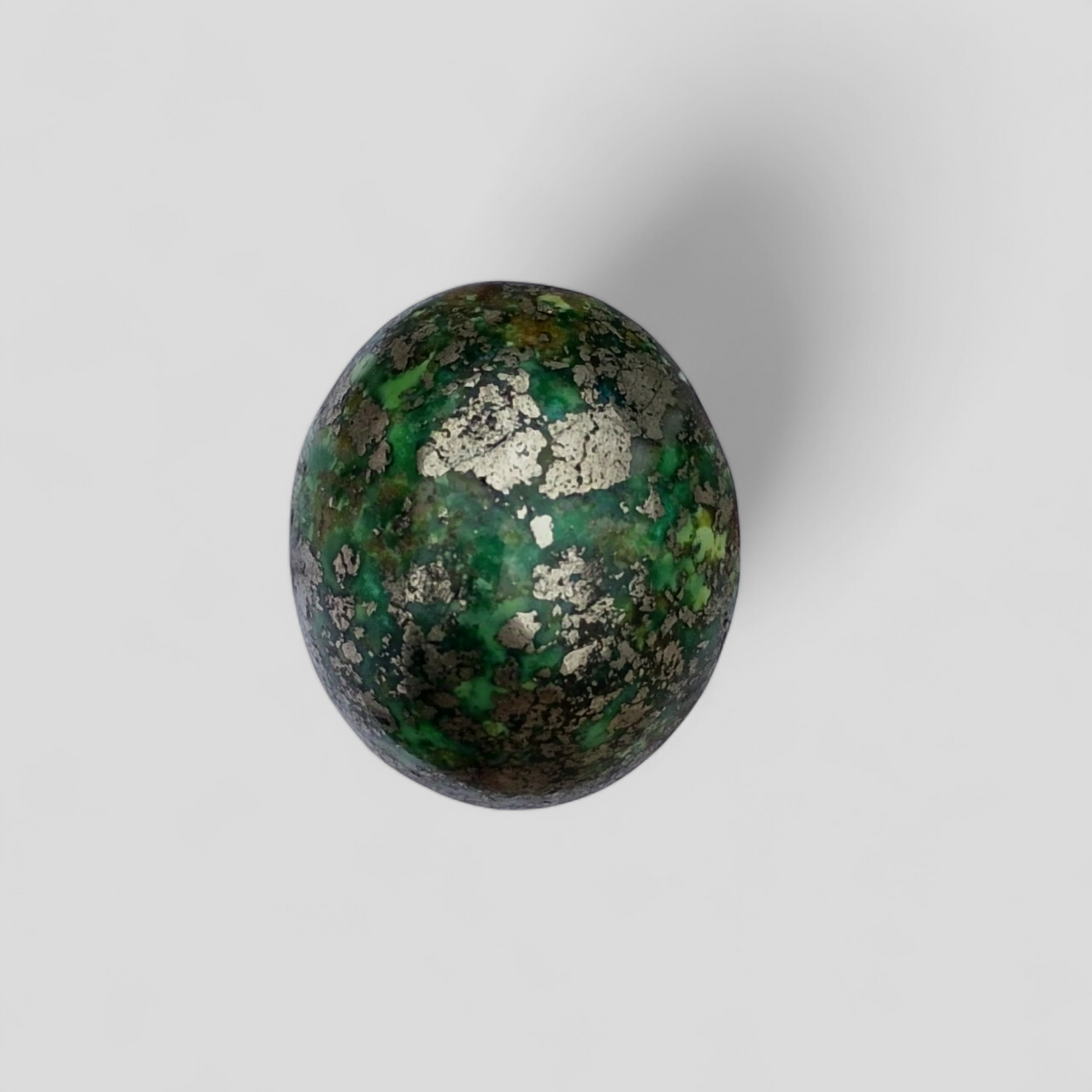 51.8ct Green Turquoise with Pyrite, Natural Feroza Stone Dimension 19x22x14mm