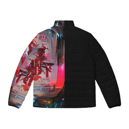 Half Black Half Báijiǔ - Mens Puffer Jacket