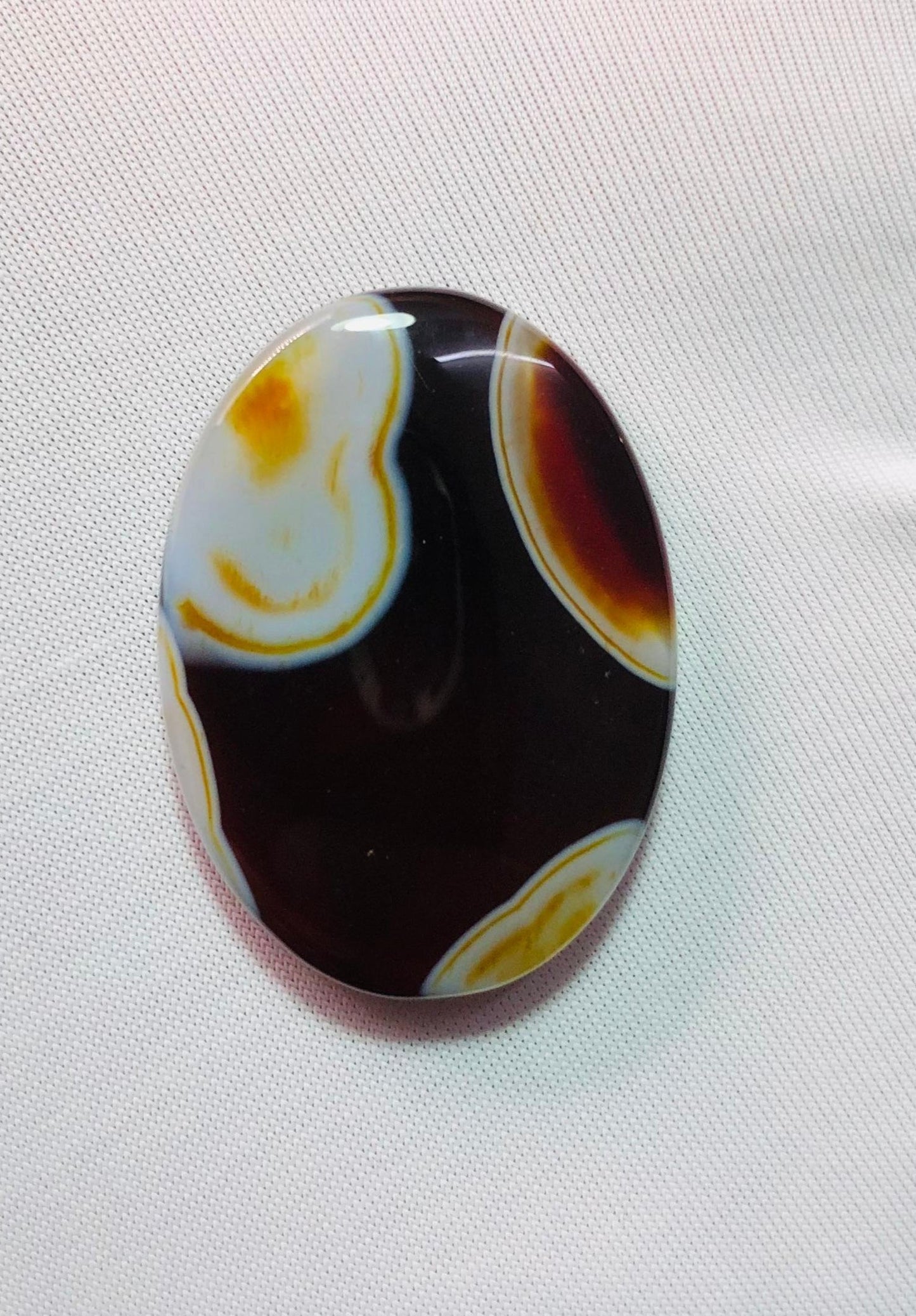 34ct Agate Cabochon - Sulaimani Aqeeq  - 31 x 22mm