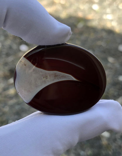 59ct Agate Cabochon - Sulaimani Aqeeq  - 39 x 30mm