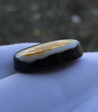 19ct Agate Cabochon - Sulaimani Aqeeq  - 22 x 16mm
