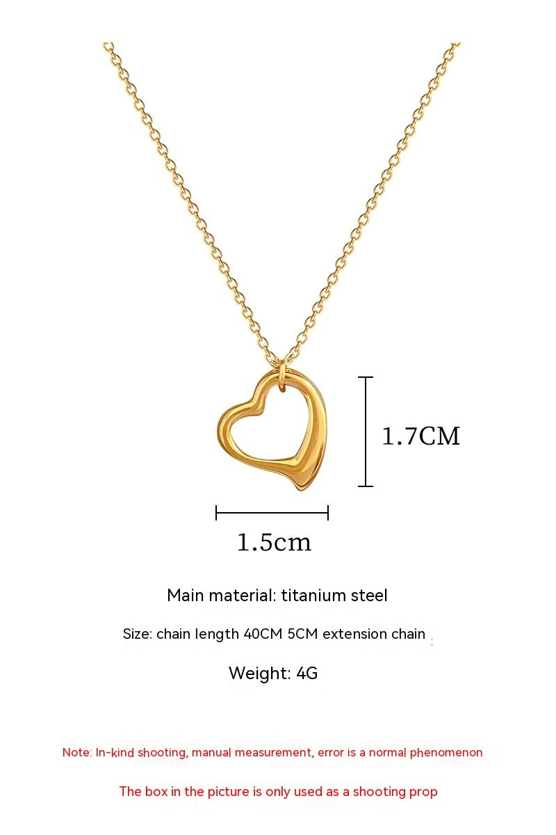 Love Heart Hollow Necklace