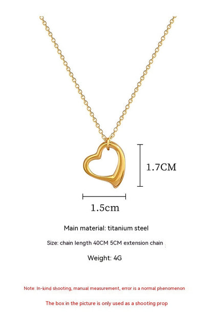 Love Heart Hollow Necklace