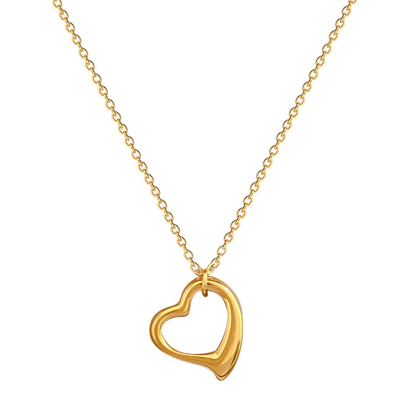 Love Heart Hollow Necklace