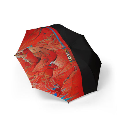 Half Black Half Hónghǎi - Windproof Umbrella