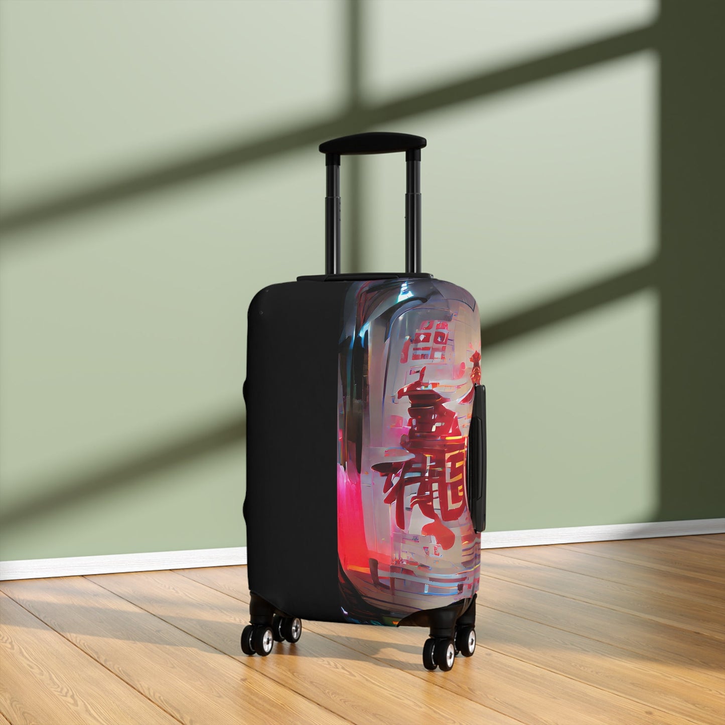 Half Black Half Báijiǔ – Protective Suitcase Cover