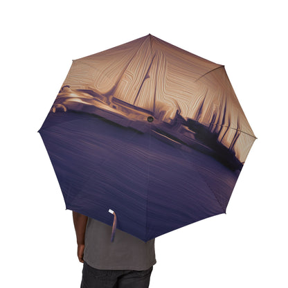The Sleeping Yachts (at Sunset) - Windproof Umbrella