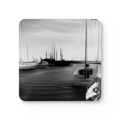 The Sleeping Yachts (at Night) - Coaster Set