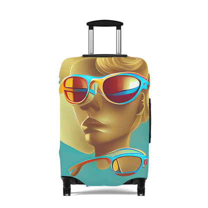 Retro Cool Blue – Protective Suitcase Cover