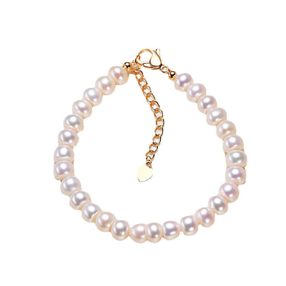 Pearl Plain White Bracelet
