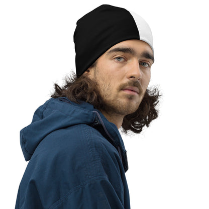 Half Black Half White - Beanie