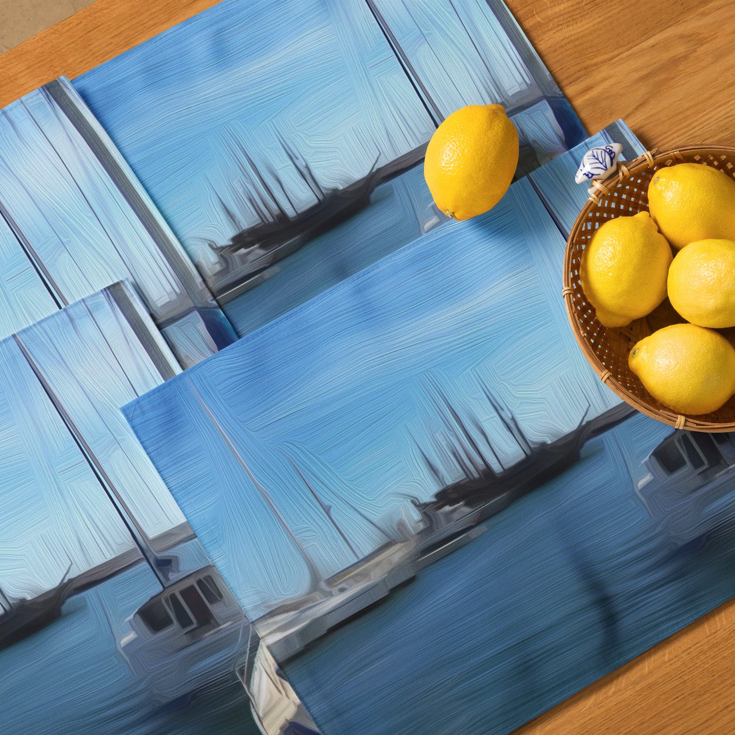 The Sleeping Yachts (at Morning) - Placemat Set