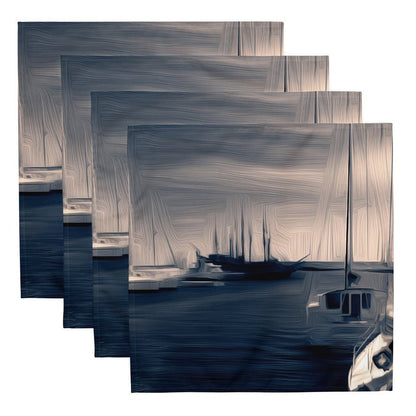 The Sleeping Yachts (at Sunrise) - Cloth Napkin Set