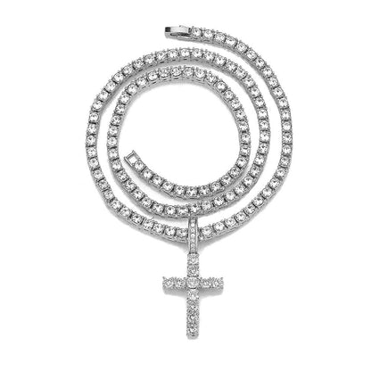 Diamond Cross Pendant Necklace