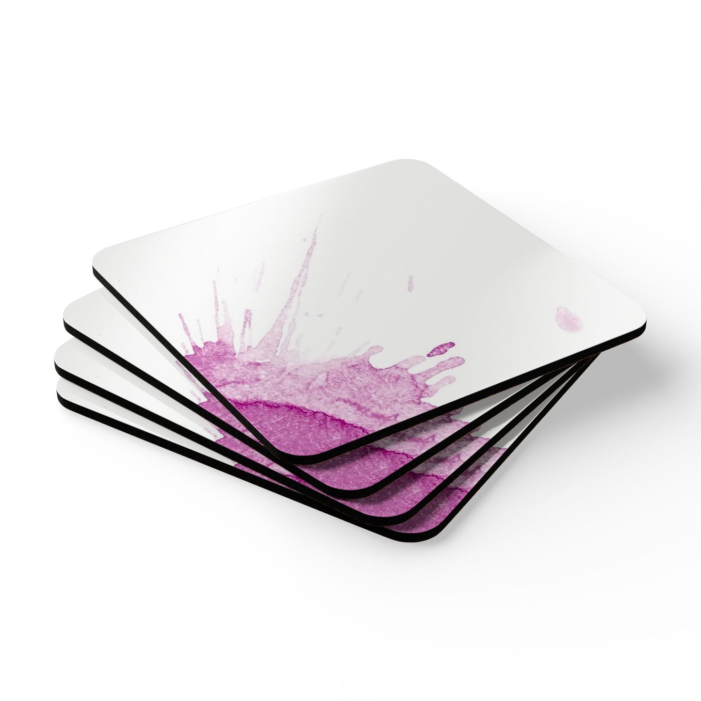 Watercolour Pink Splash - Coaster Set