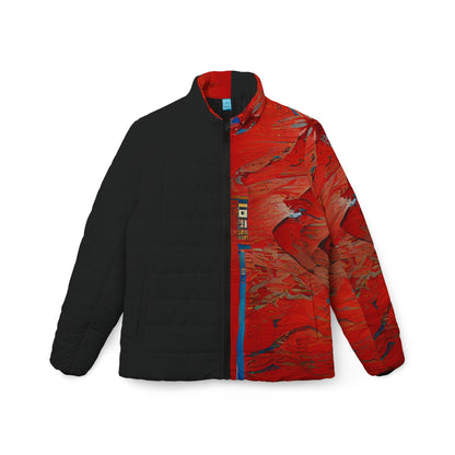 Half Black Half Hónghǎi - Womens Puffer Jacket