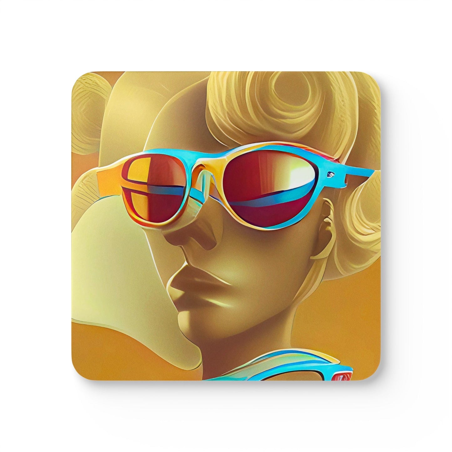 Retro Cool Orange - Coaster Set - iSAW Company