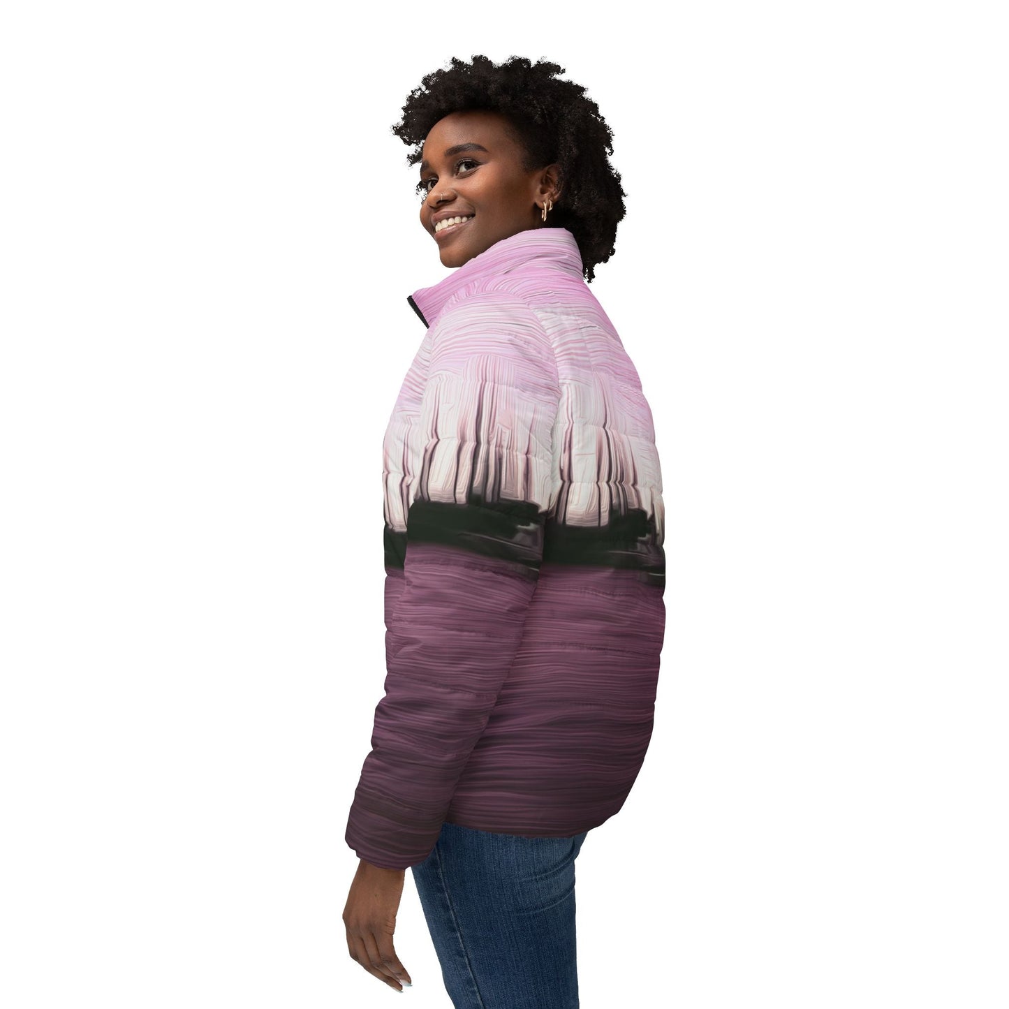 The Sleeping Yachts (at Evening) - Womens Puffer Jacket