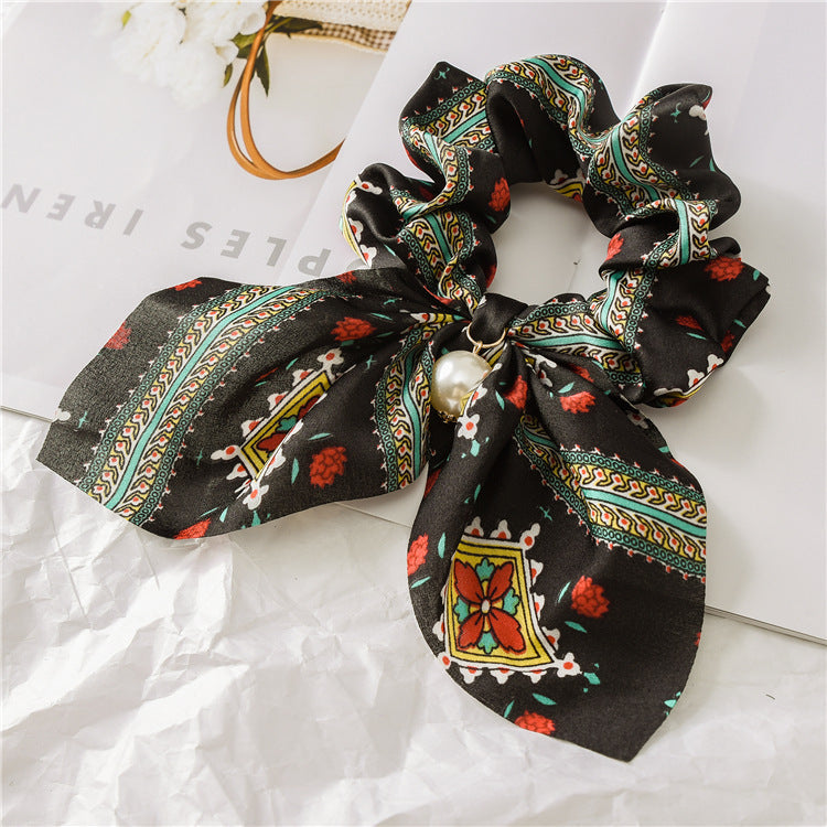 Pearl Pendant Bow Hair Band