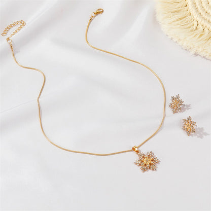 3-Piece Snowflake Jewelry Set
