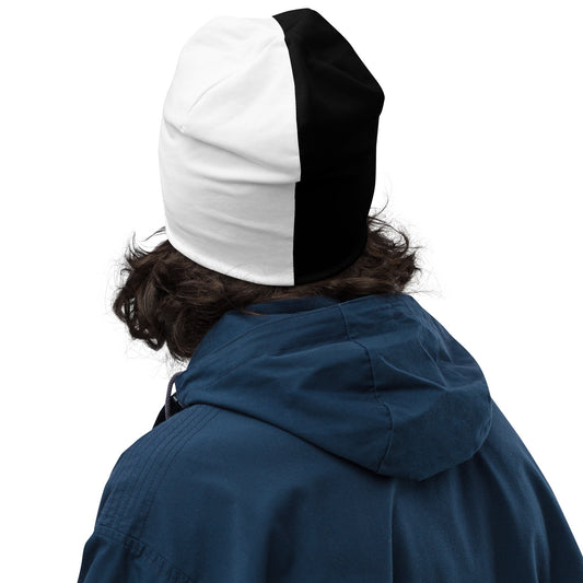 Half Black Half White - Beanie