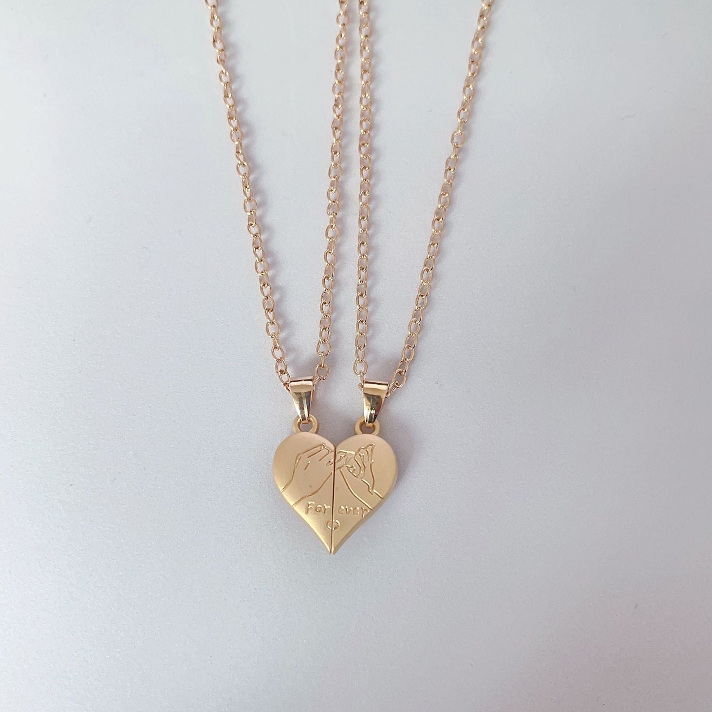 Heart Shaped Magnetic Couple Necklace