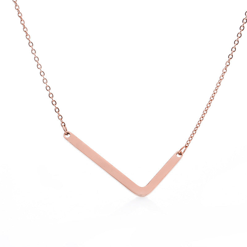 Big Initial Letter Pendant Necklace, Gold Silver, and Rose Gold