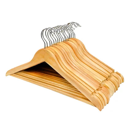 20Pack Wooden Clothes Hangers Durable Closet Organization Solution