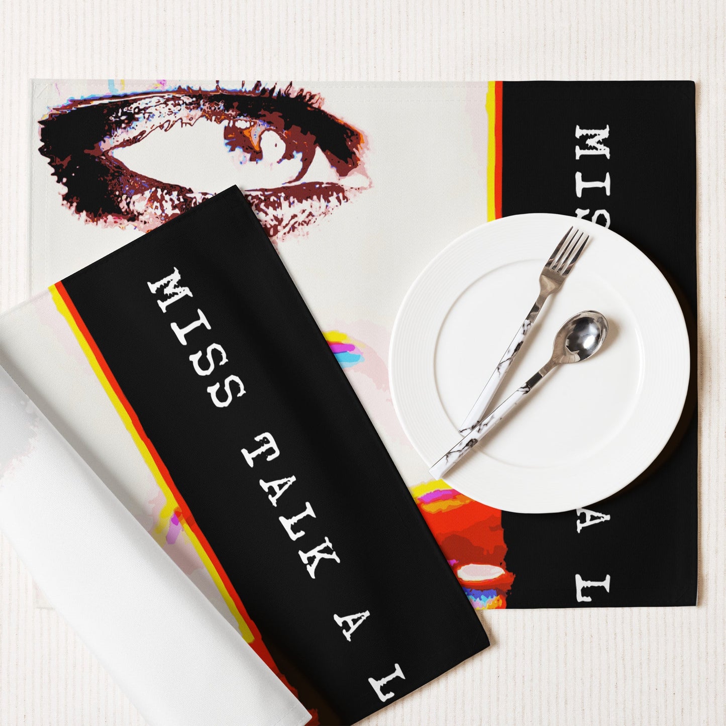 Miss Talk A Lot - Placemat Set