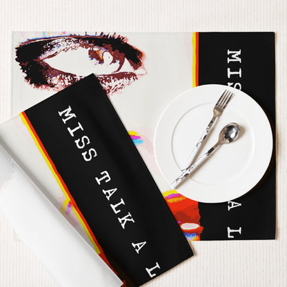 Miss Talk A Lot - Placemat Set